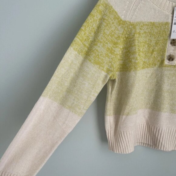 J Crew Cashmere Marled Sweater in Stripe BG469 NWT - Picture 4 of 7